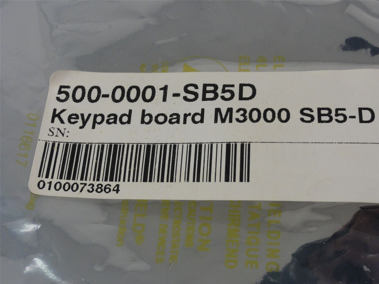 Marel 500-0001-SB5D; Control Keypad Board; 500760-018; M3000