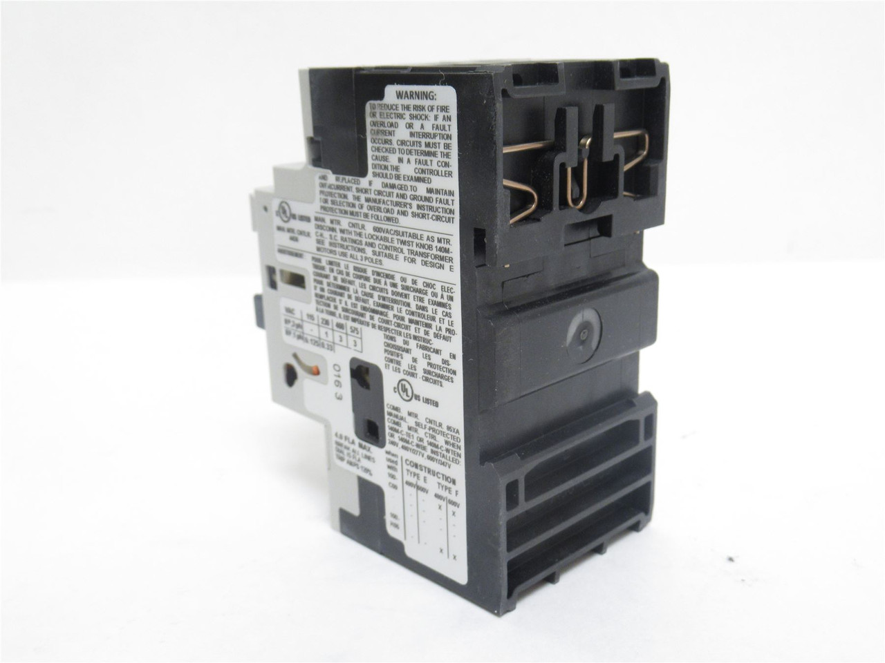 Allen-Bradley 140M-C2E-B40; Motor Protector; 2.5-4A; 3P; 600V
