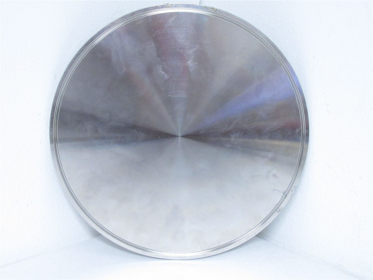 Sanitary Solutions QL161024; Solid End Cap; 8" OD; 304 SS