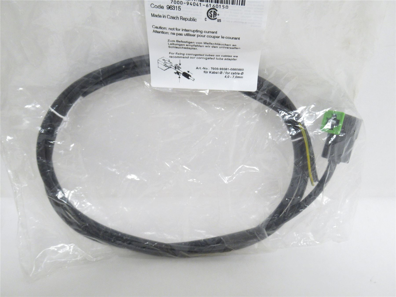 Murr 7000-94041-6160150; MSUD Valve Plug; 1.5m; 110VAC