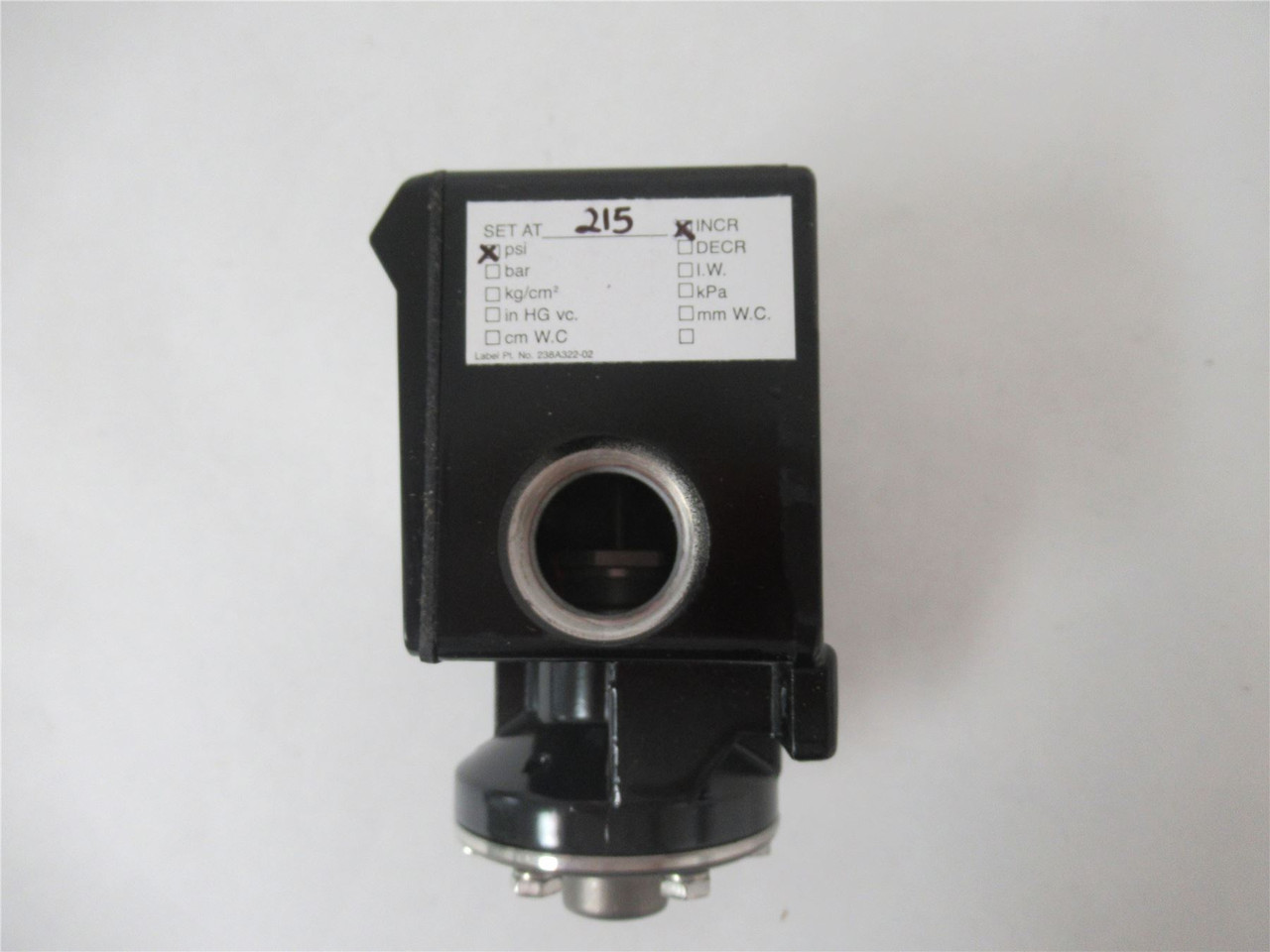 Ashcroft B421TXFS; Pressure Switch  5 Amp 125/250VAC 400PSI