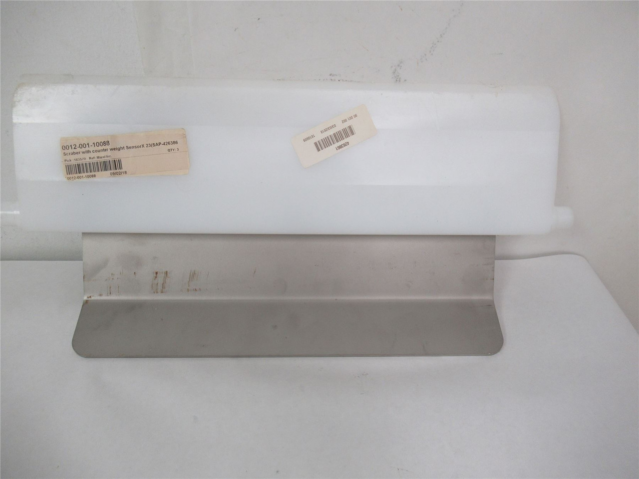 Marel 0012-001-10088; Scraber w/counter weight Sensor X23