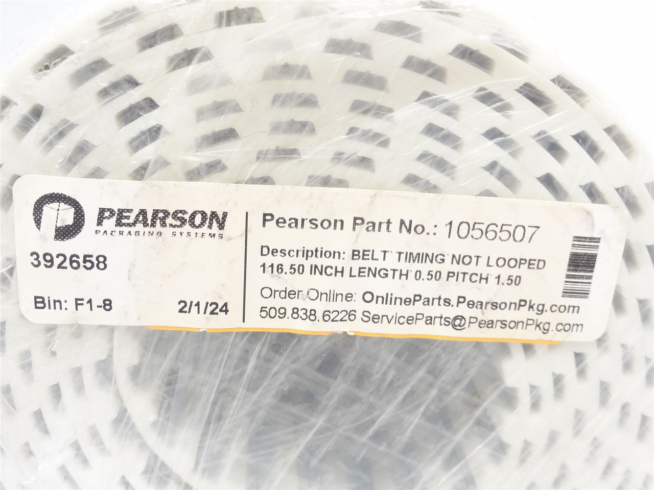 Pearson 1056507; Non-Looped Timing Belt;  1.5" W x 161' Long