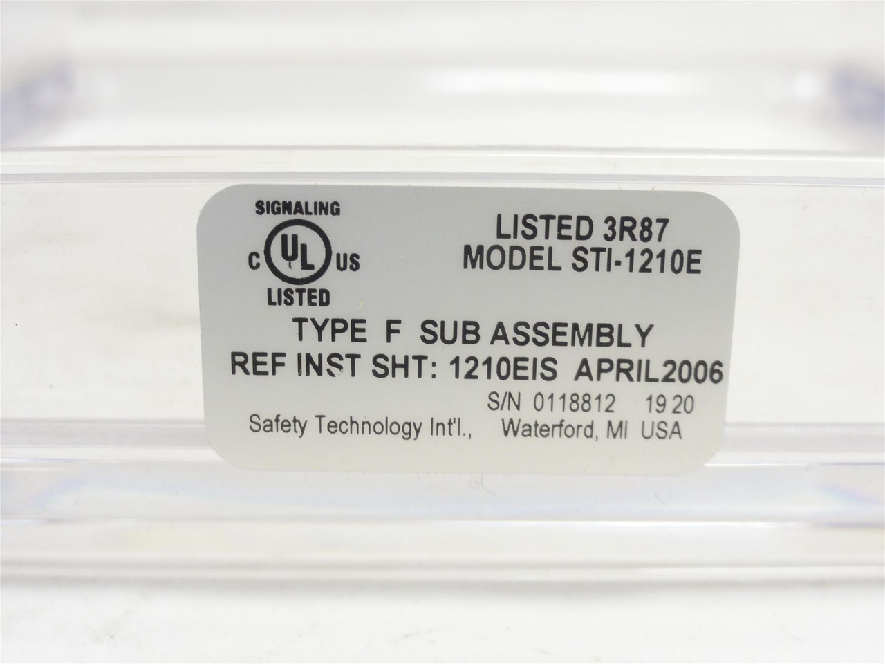 STI STI-1221E; Flush mount Strobe Damage Stopper Open Back Box