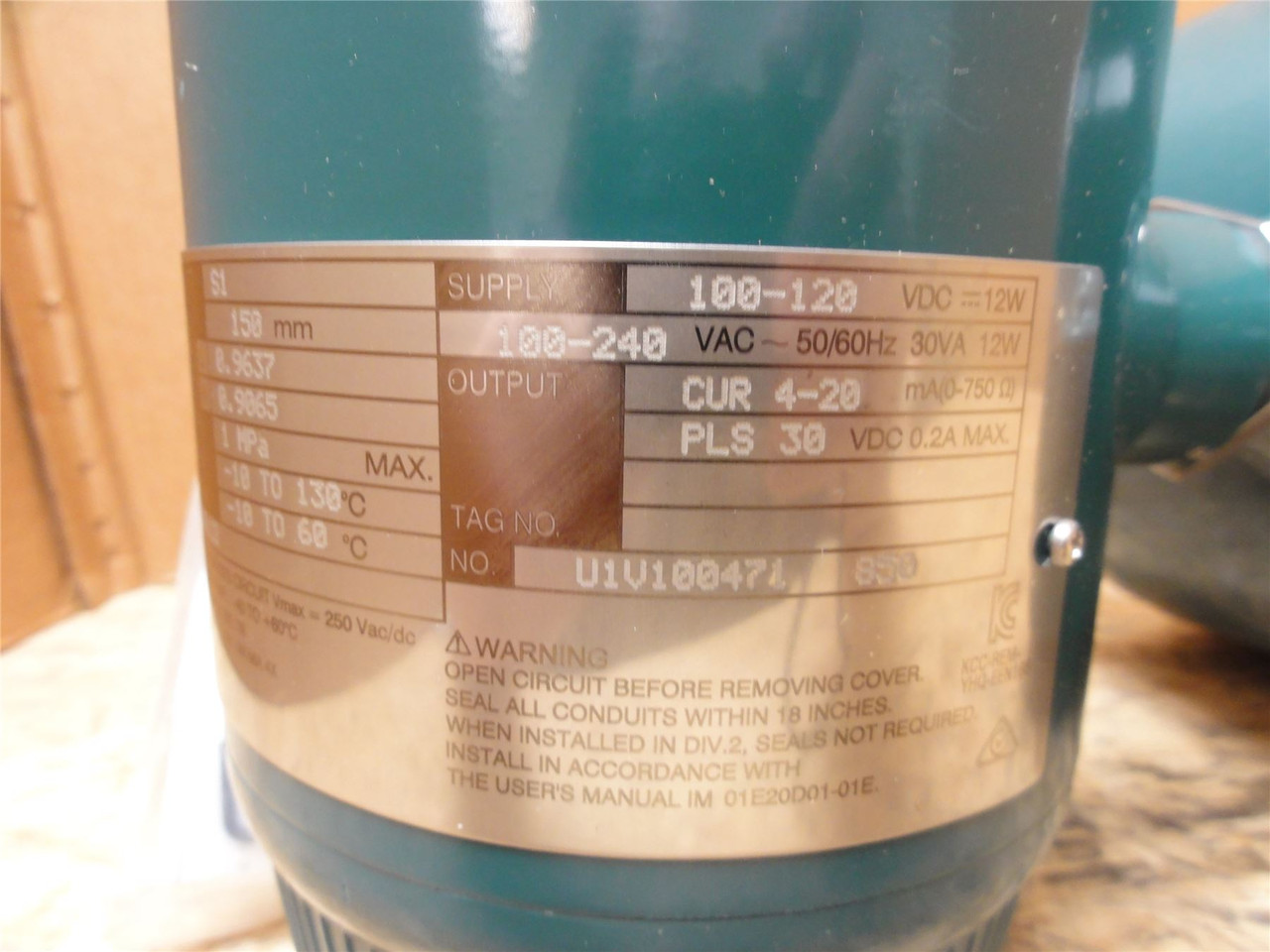 Yokogawa AXF150C-D1AL1L-AA11-228; MagneticFlowmeterSize 150mm