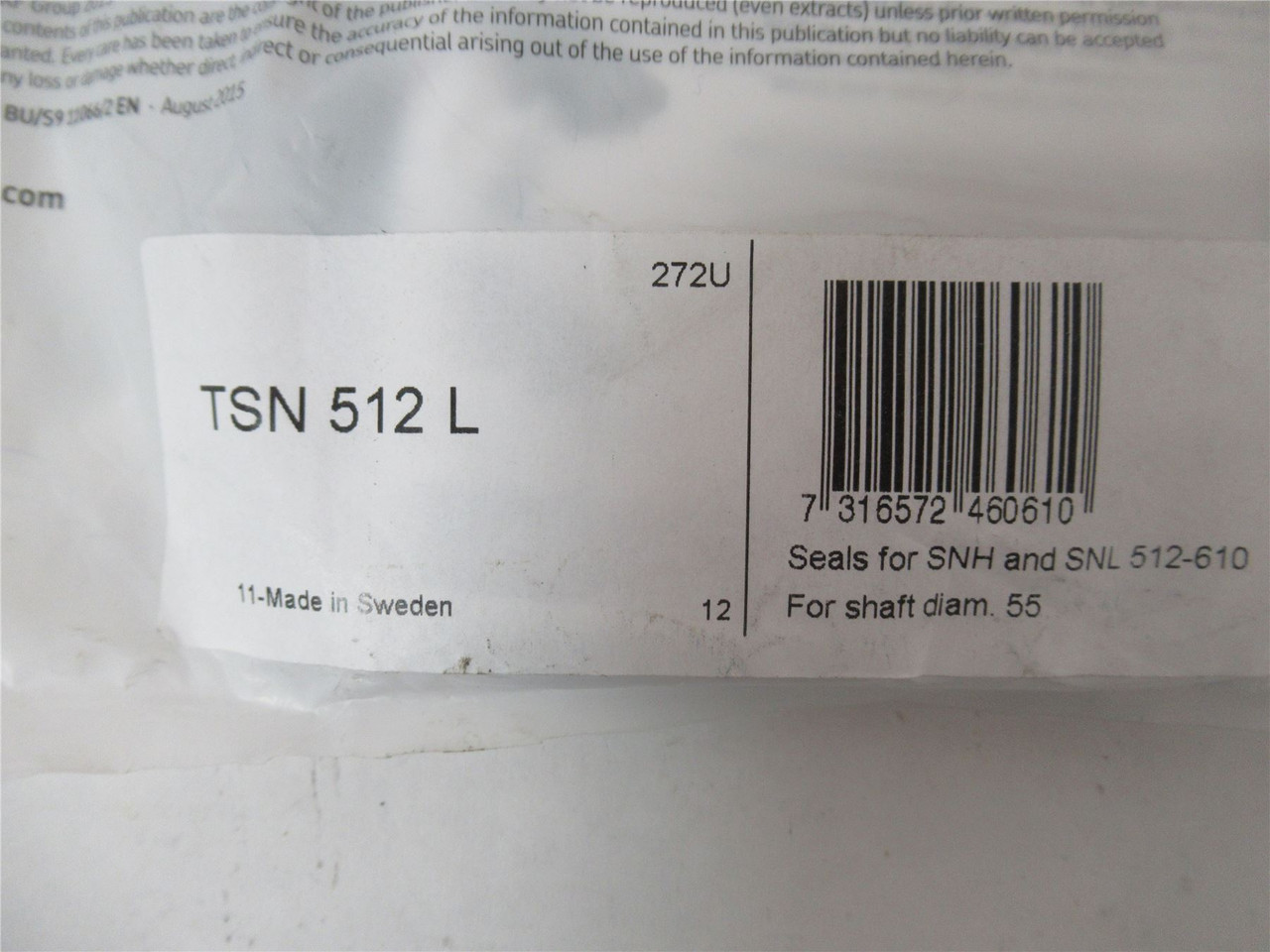 SKF TSN512L; Bearing Seal Four Lip  55 mm Shaft size