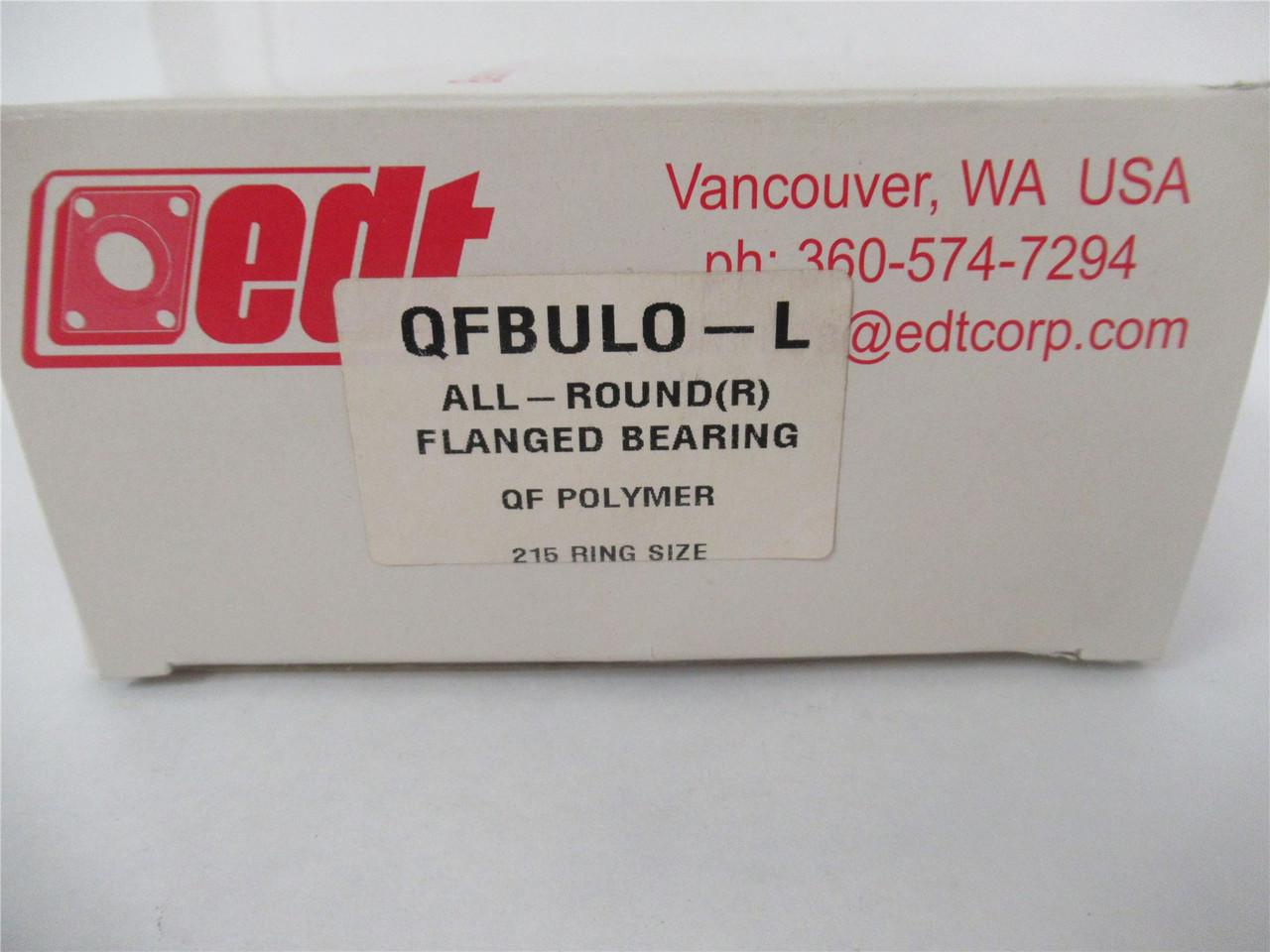 EDT QFBULO-L; Flanged Bushing Polymer 2-15/16" Nominal Bore