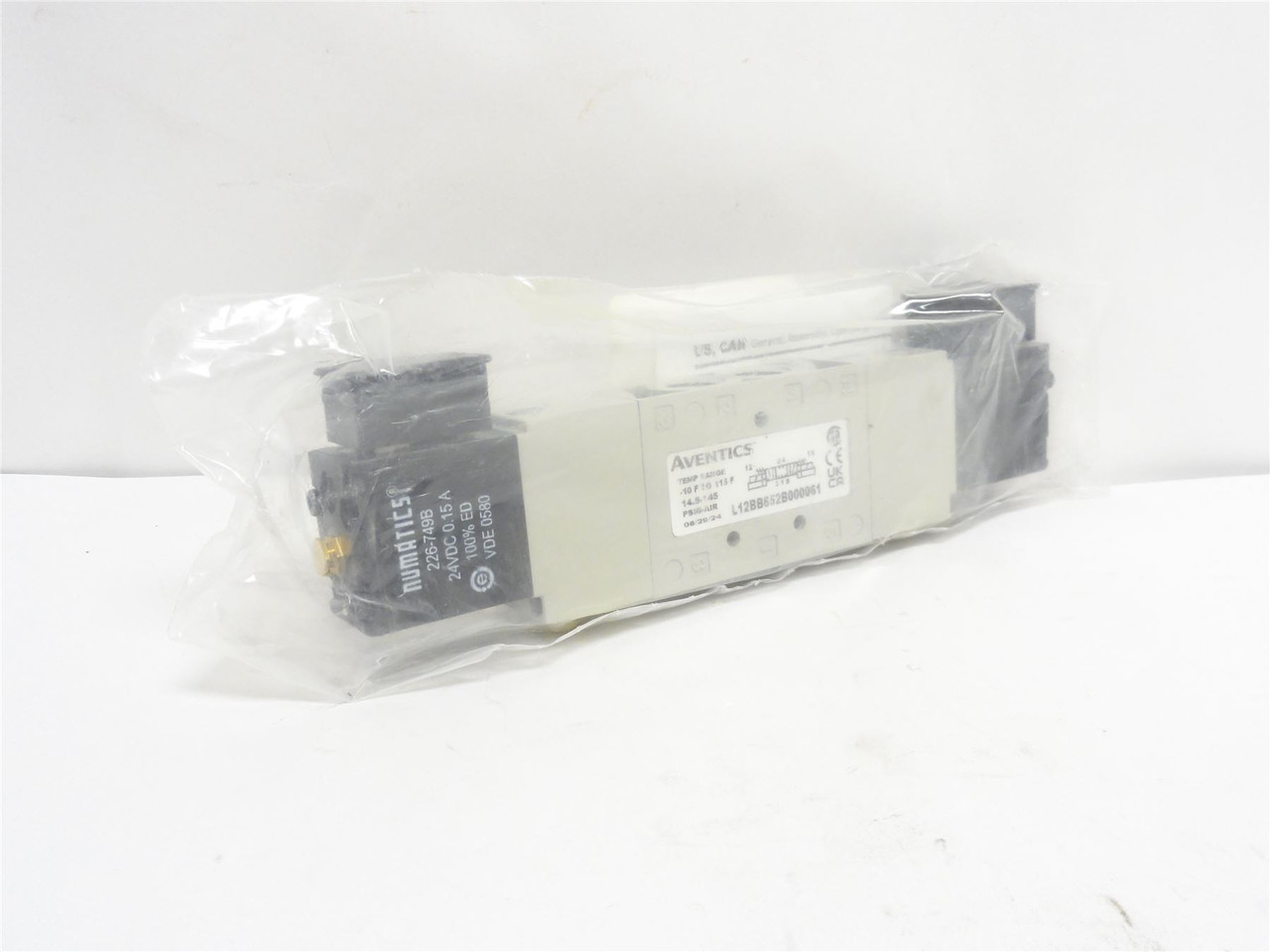 Aventics L.12BB652B000061; Solenoid Air Control Valve; 145PSI