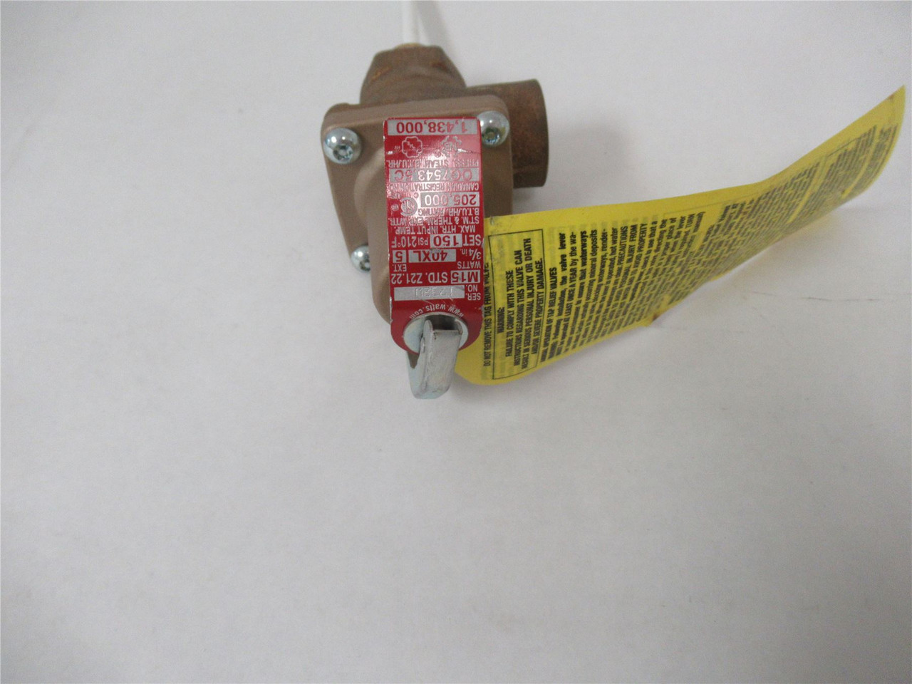 Watts 40XL; Relief and Pressure Valve 3/4" Bronze
