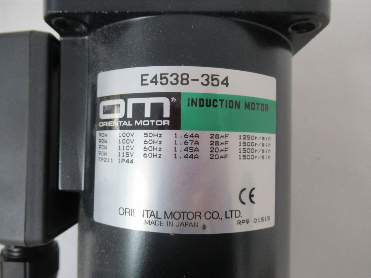 Oriental Motor E4538-354; Induction Motor