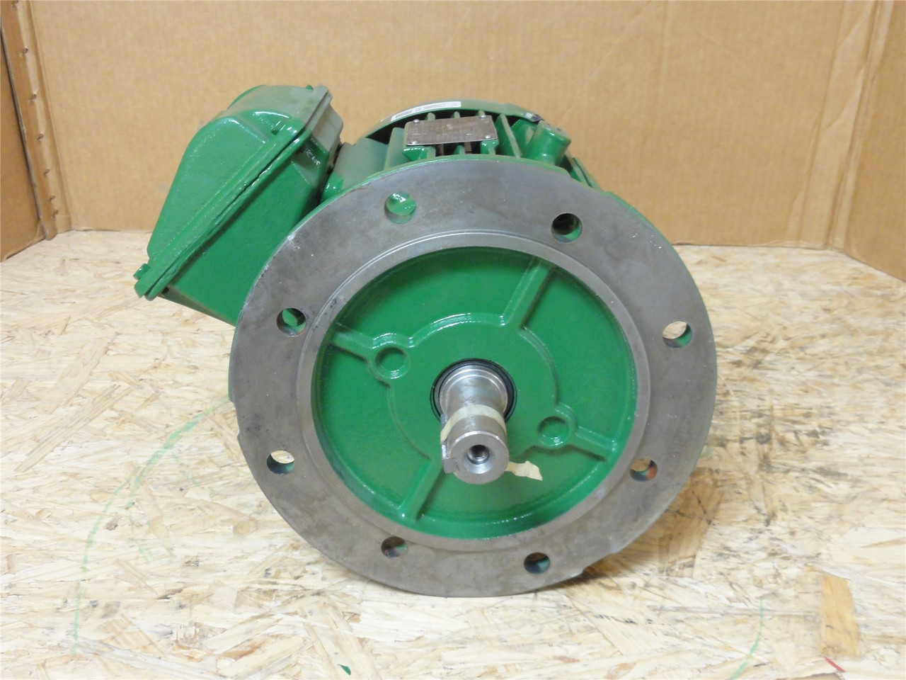 WEG TE1BF0X0; AC Motor; 4kW; 460V; 1755RPM; 3PH; 60HZ; 7.48A