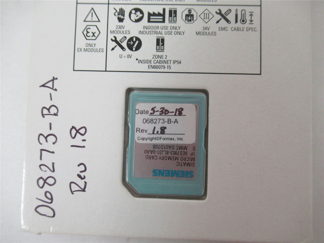 Siemens 6ES795308LJ3100AA0; Memory Card Simatic S7-300