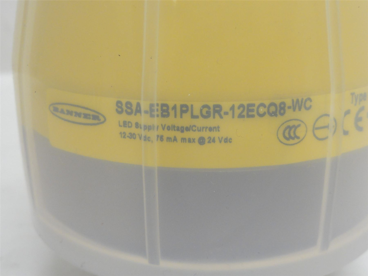 Banner SSA-EB1PLGR-12ECQ8-WC; E-Stop Pushbutton 800035 12-30V