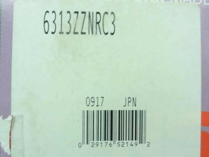 NSK 6313ZZNRC3; Radial Ball Bearing; 65mm x 140mm x 33mm
