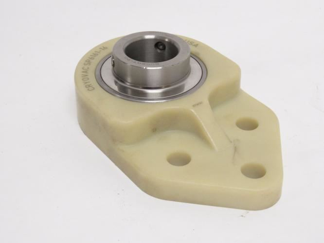 Cryovac SP6161-16; Polymer Flange Bearing; 1-1/4"ID; 3-Bolt