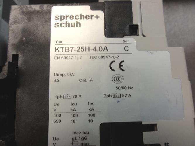 sprecher+schuh CLUT723120B2H40A10ECI; Reversing Starter 4.0A