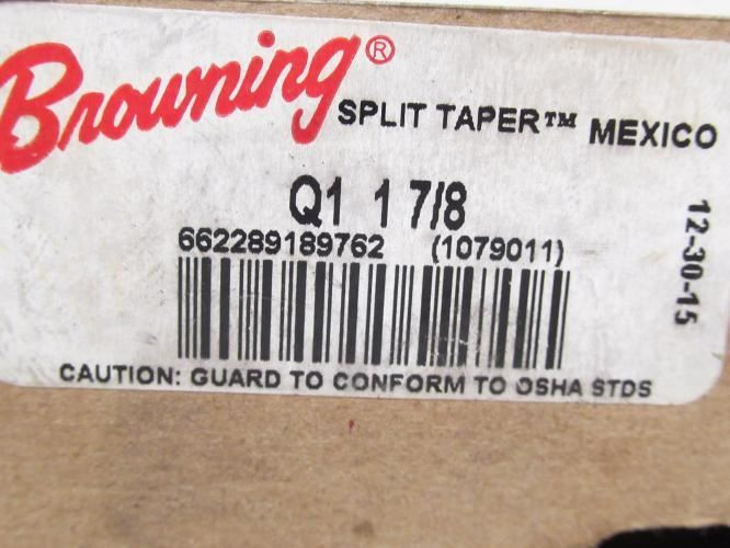 Browning Q1-1-7/8; Split Taper Bushing 1079011; 1-7/8"