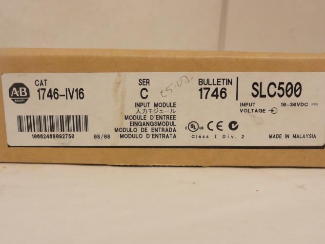 Allen-Bradley 1746-IV16; Input Module; SLC 500; 10-30VDC