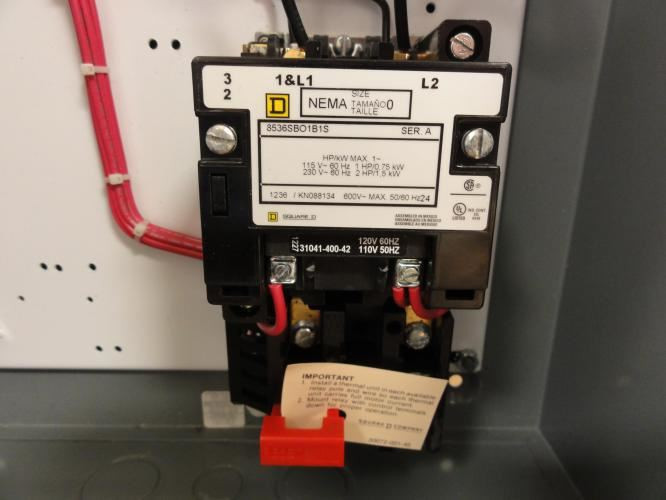 Square D 8539SBG71; Control Box Motor Starter 18A 2P 230V