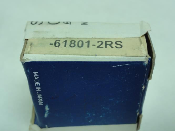 SMT 61801-2RS; Ball Bearing; 12mm ID x 21mm OD x 5mm Wide