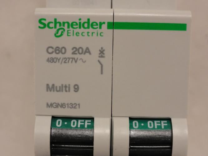 Schneider MGN61321; Mini Circuit Breaker; 2P; 20A; 277/480V