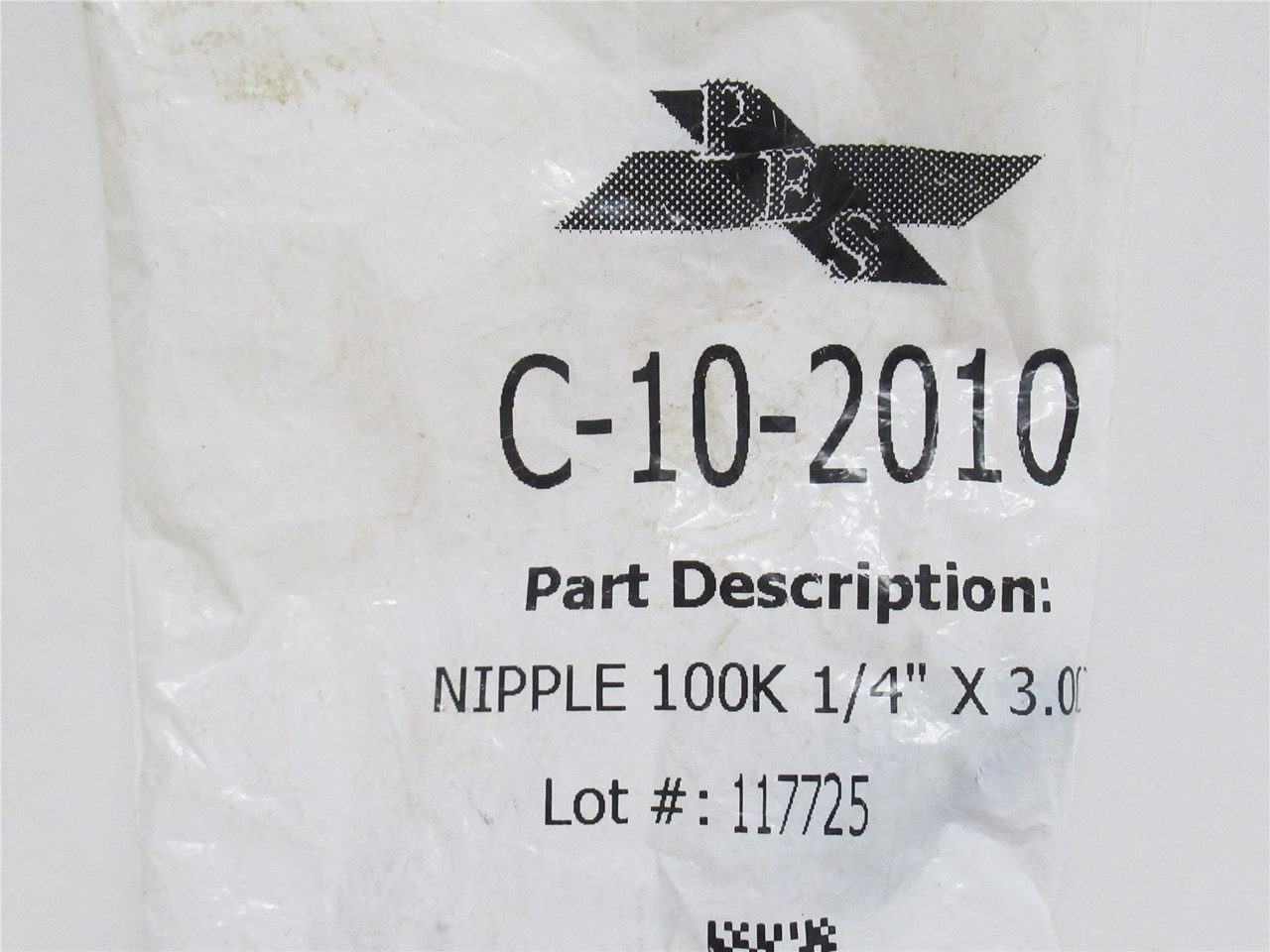 Process Equipment C-10-2010; Nipple 100K; 1/4" x 3";