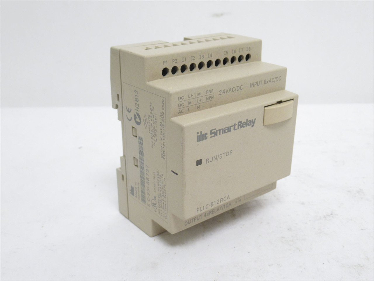 Idec FL1C-B12RCA; SmartRelay Controller; 24VAC/DC; 8-Input