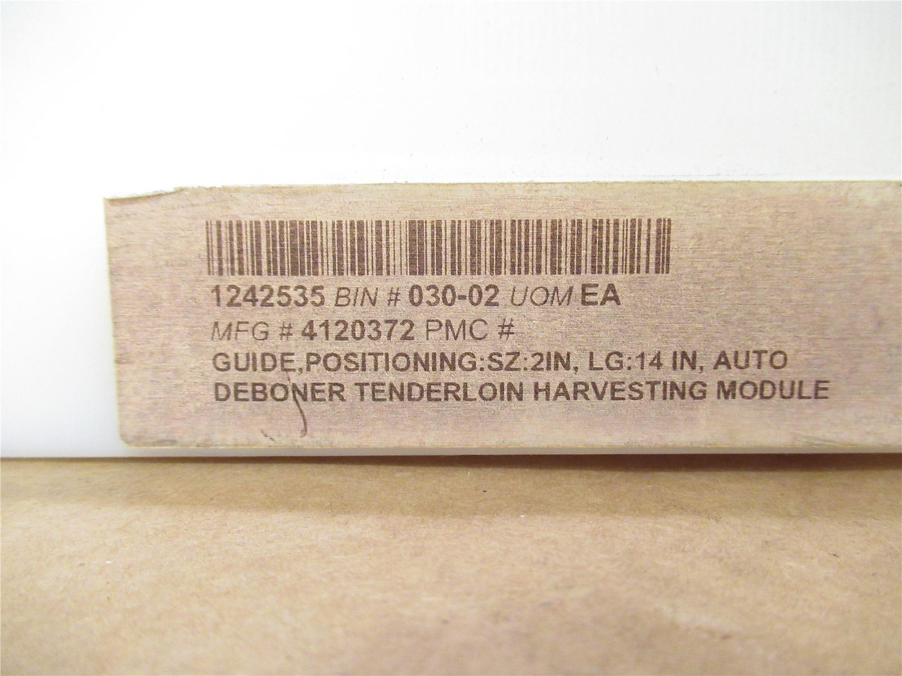 Marel 4120372; Tenderloin Harvester Deboner Positioning Guide