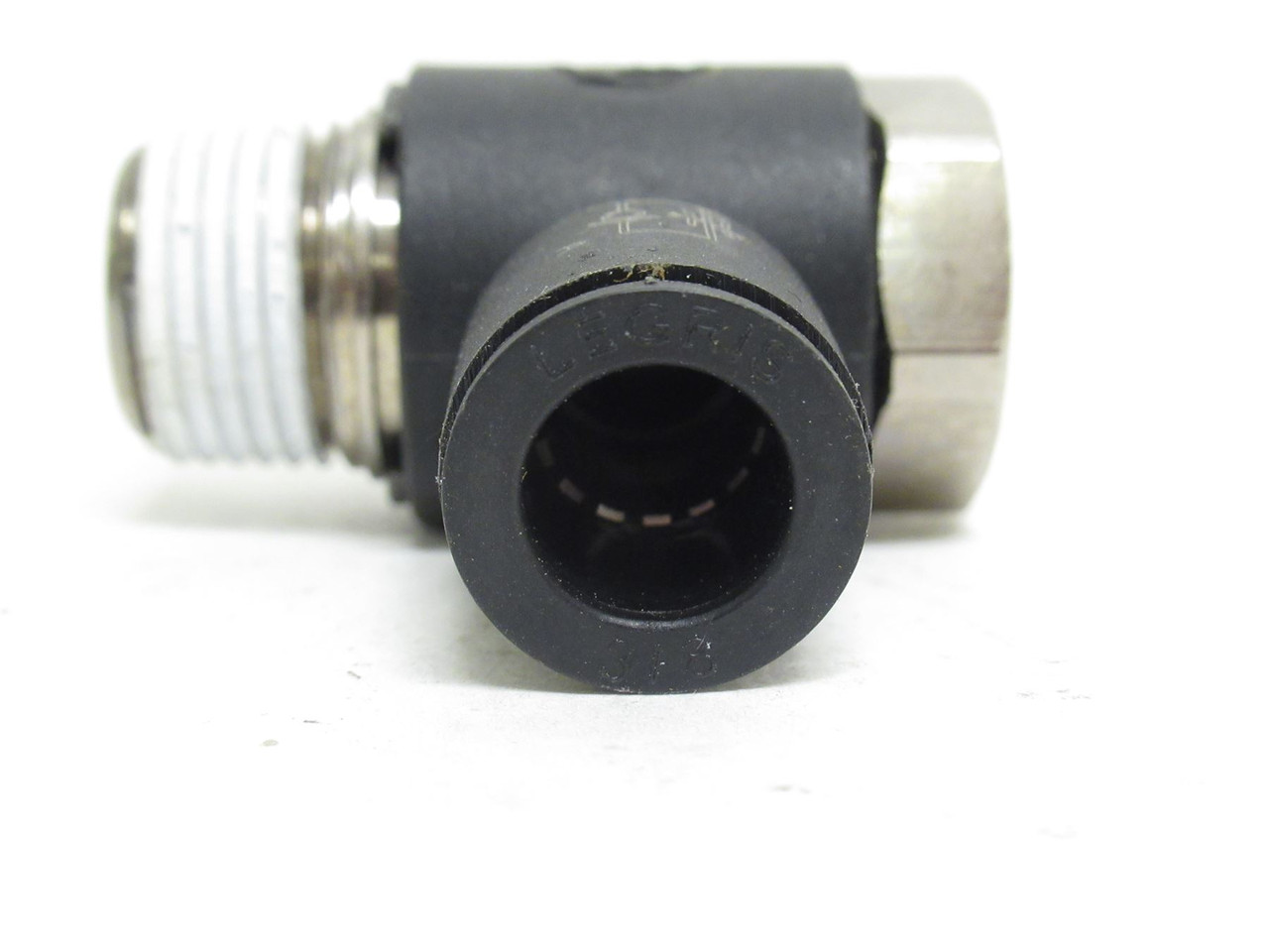Legris 7015 60 18; Flow Control Valve; 90Deg 3/8"PTC x 3/8NPT