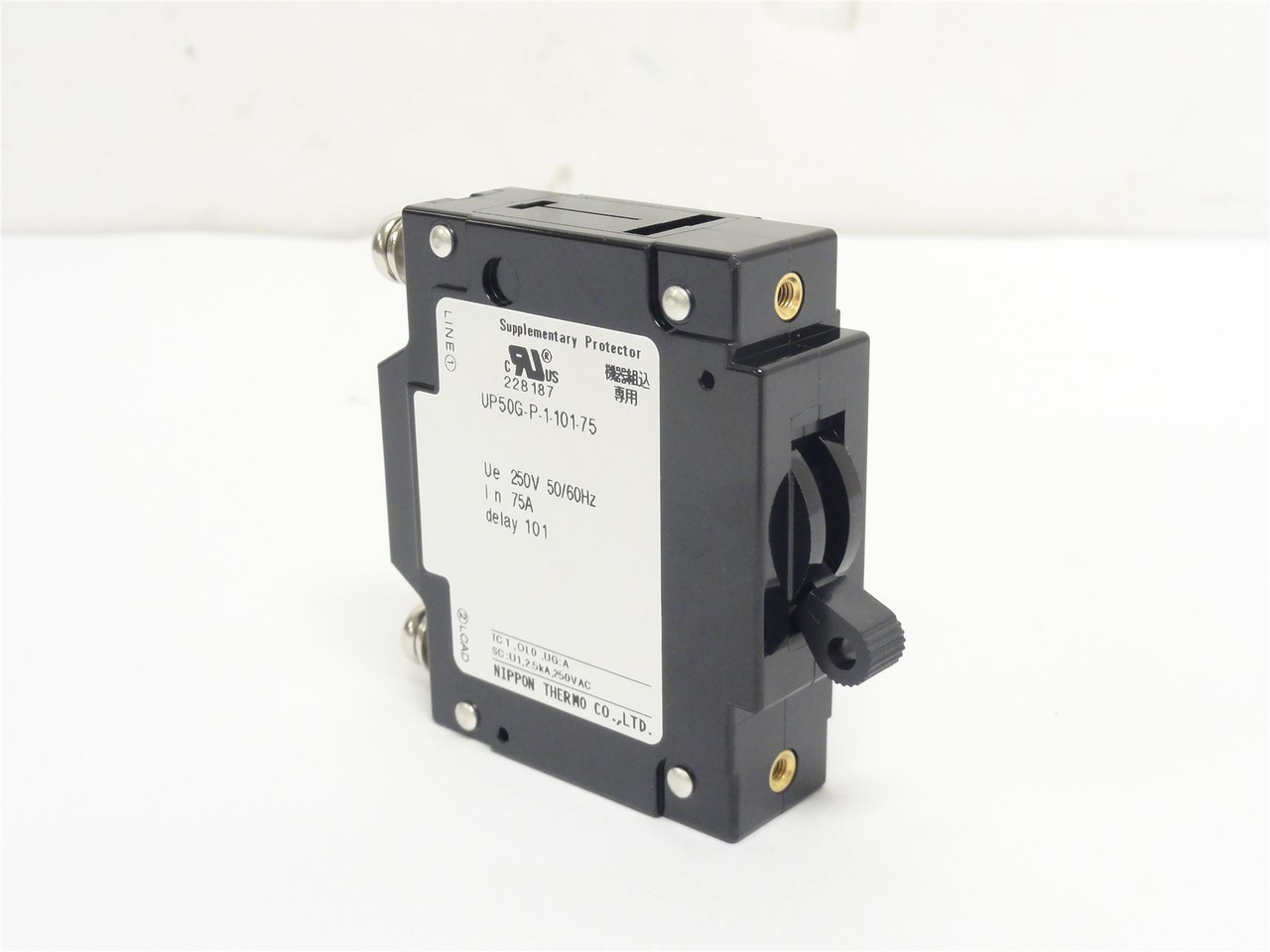 Nippon UP50G-P-1-101-75; Circuit Breaker; 75A; 250VAC; 1 Pole