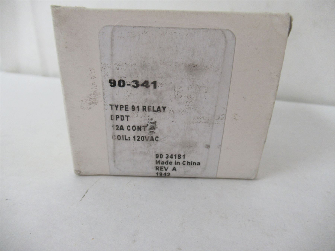White Rodgers 90-341; Relay 2 Pole Type 91 115/120 VAC Coil