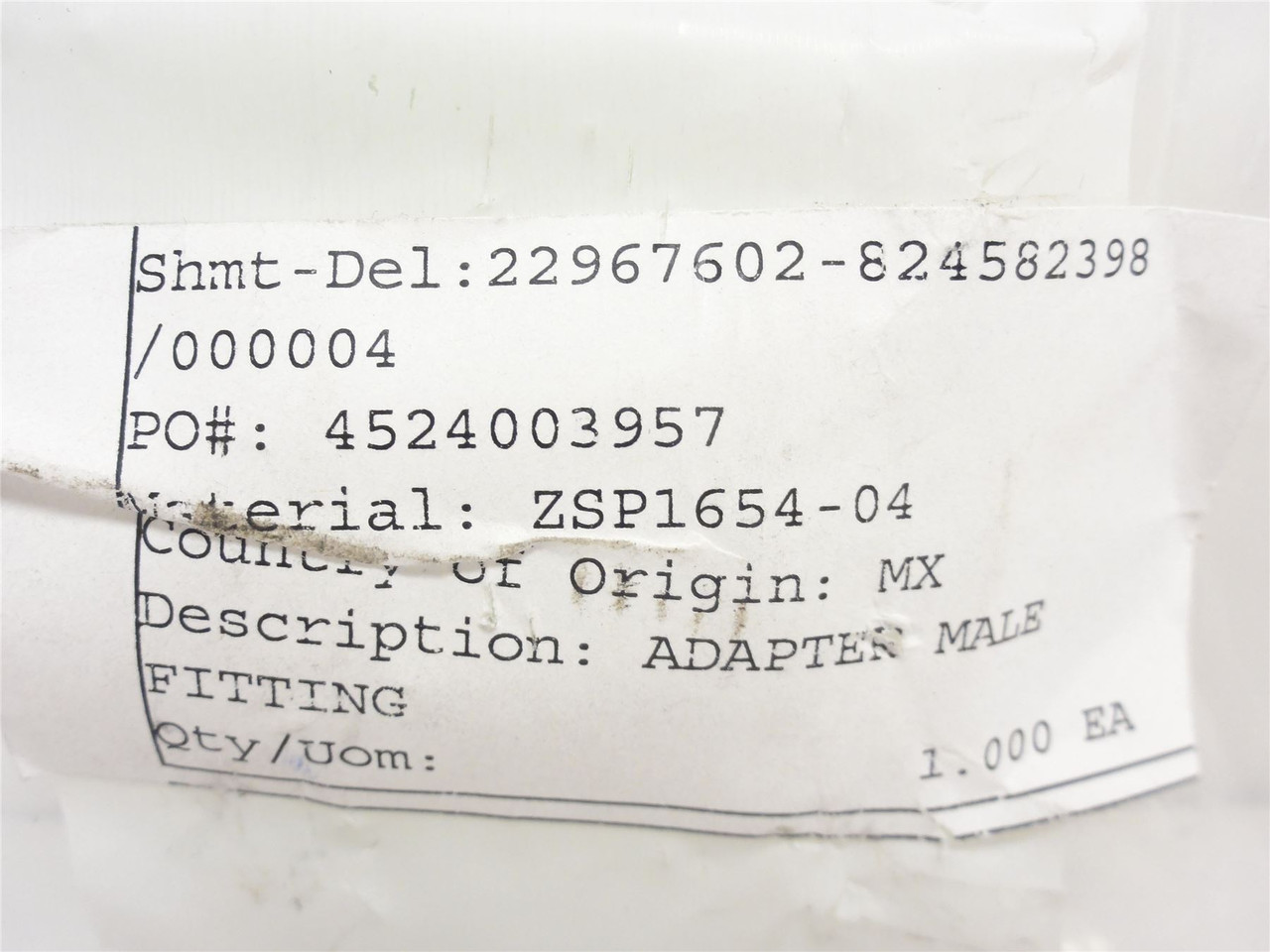 Cryovac SP165404; Copper Adaptor 1-1/4NPT x 1-3/8" Sweat