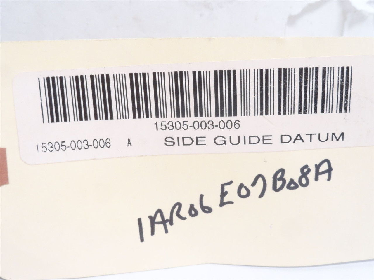 Bradman Lake 15305-003-006; Side Guide Datum; 8-5/8" Long