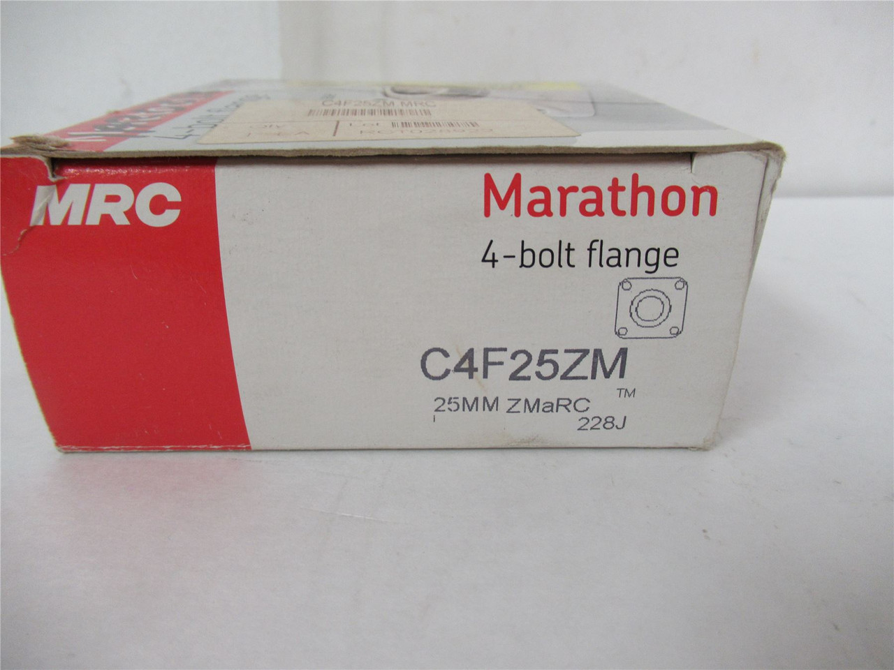 MRC C4F25ZM; Pillow Block Washdown Bearing 1" ID  4 Bolt