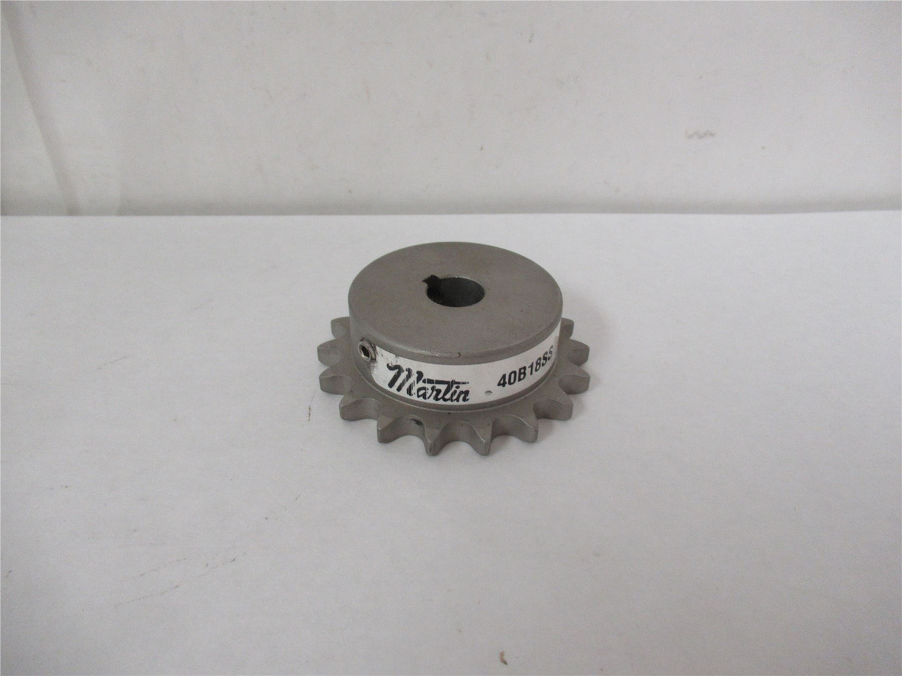 Martin 40B18SS-5/8; SS Sprocket #40Chain 5/8"ID 18 Teeth