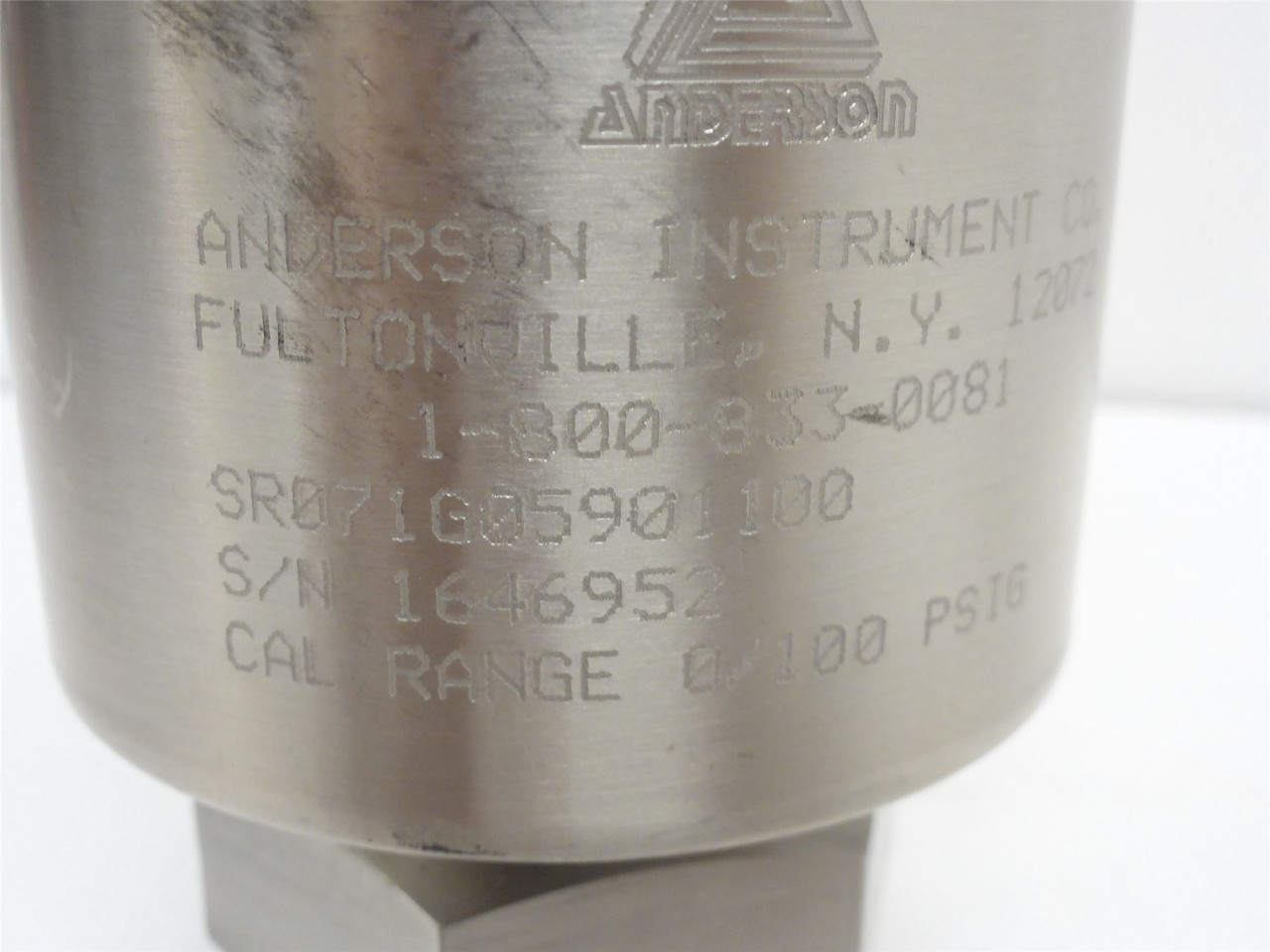Anderson SR071G05901100; Transducer; Transmitter; 0-100psig