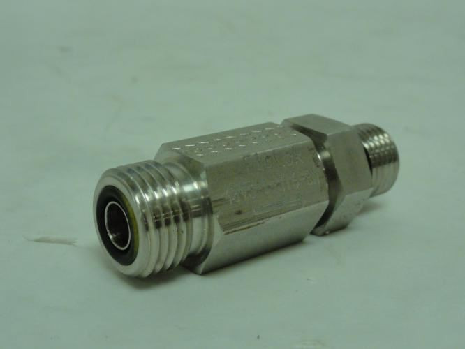 FloLok 4043-1-316-BN; Check Valve; SS-316; 3/8 BOSS x 3/8 ORFS