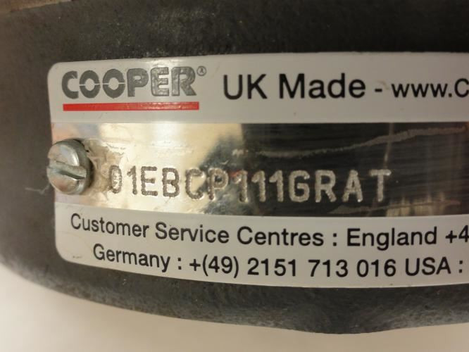 Cooper 01EBCP111GRAT; Split Pillow Block Bearing; 1-11/16"ID