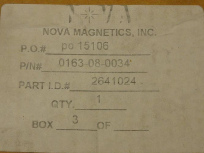 Nova Magnetic 0163-08-0034-A; Transformer; 2.88:1:1; 600V; 3KHz