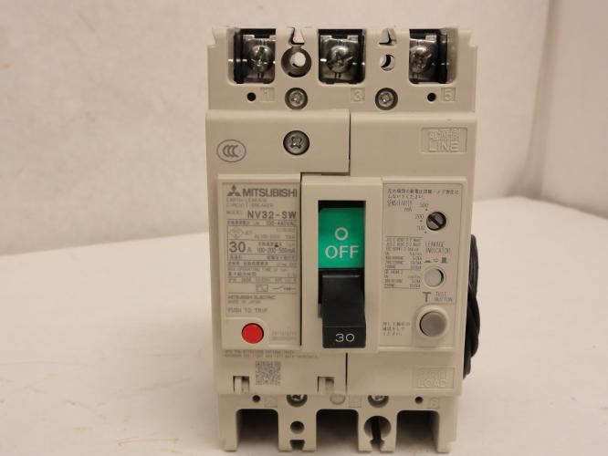 Mitsubishi NV32-SW-3P-30A; Circuit Breaker; 30A; 3P; 100-440Vac