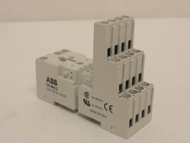 ABB CR-M4LS; Lot-2 Logic Relay Socket; 4PDT; 12A; 300VAC