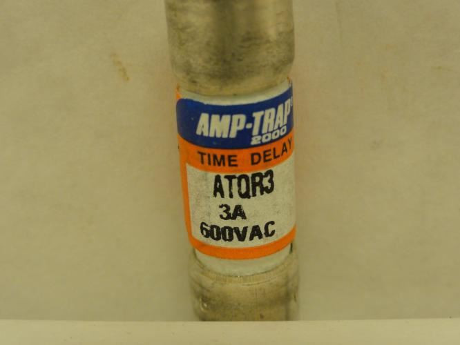Ferraz ATQR3; Lot-9 Amp-Trap Time Delay Fuse; 3A @ 600VAC