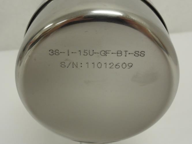 Dixon 3S-I-15U-GF-BT-SS; Pharmaceutical Pressure Gauge; 0~600Psi