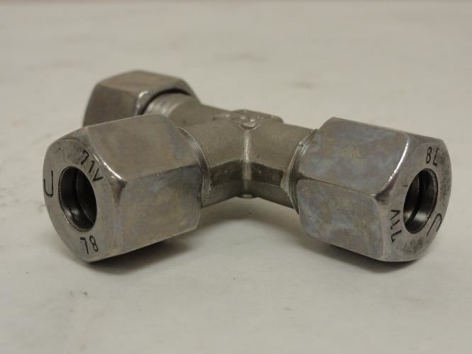 MFG- SS-500-3; Compression Tee; SS; 5/16" (# 5) Tube