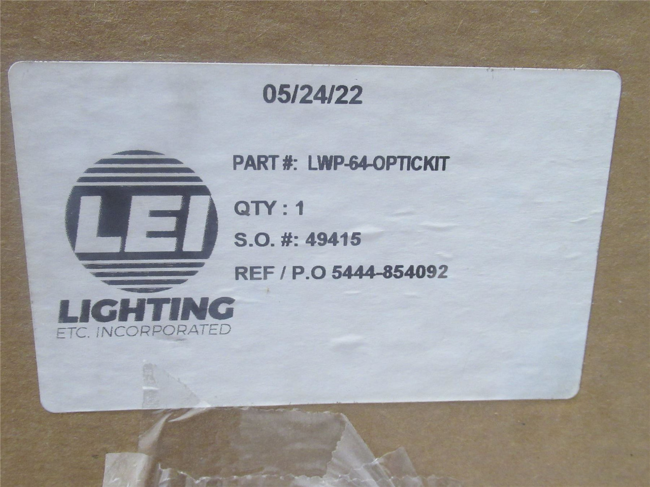 LEI LWP-64-OPTICKIT; Lens Replacment Kit; LED