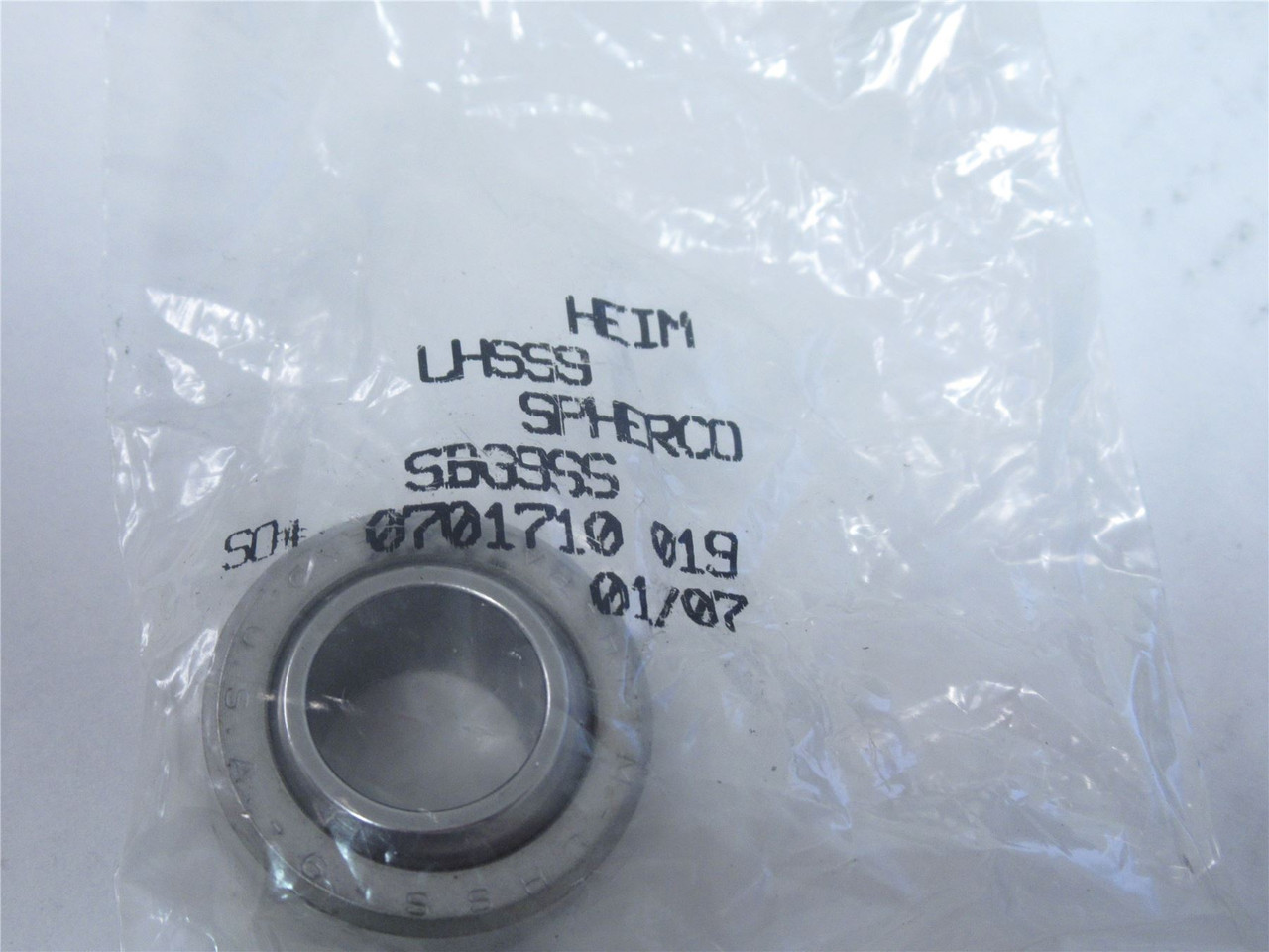 RBC Bearings LHSS9; Spherical Bearing; 0.5600" Bore Diameter