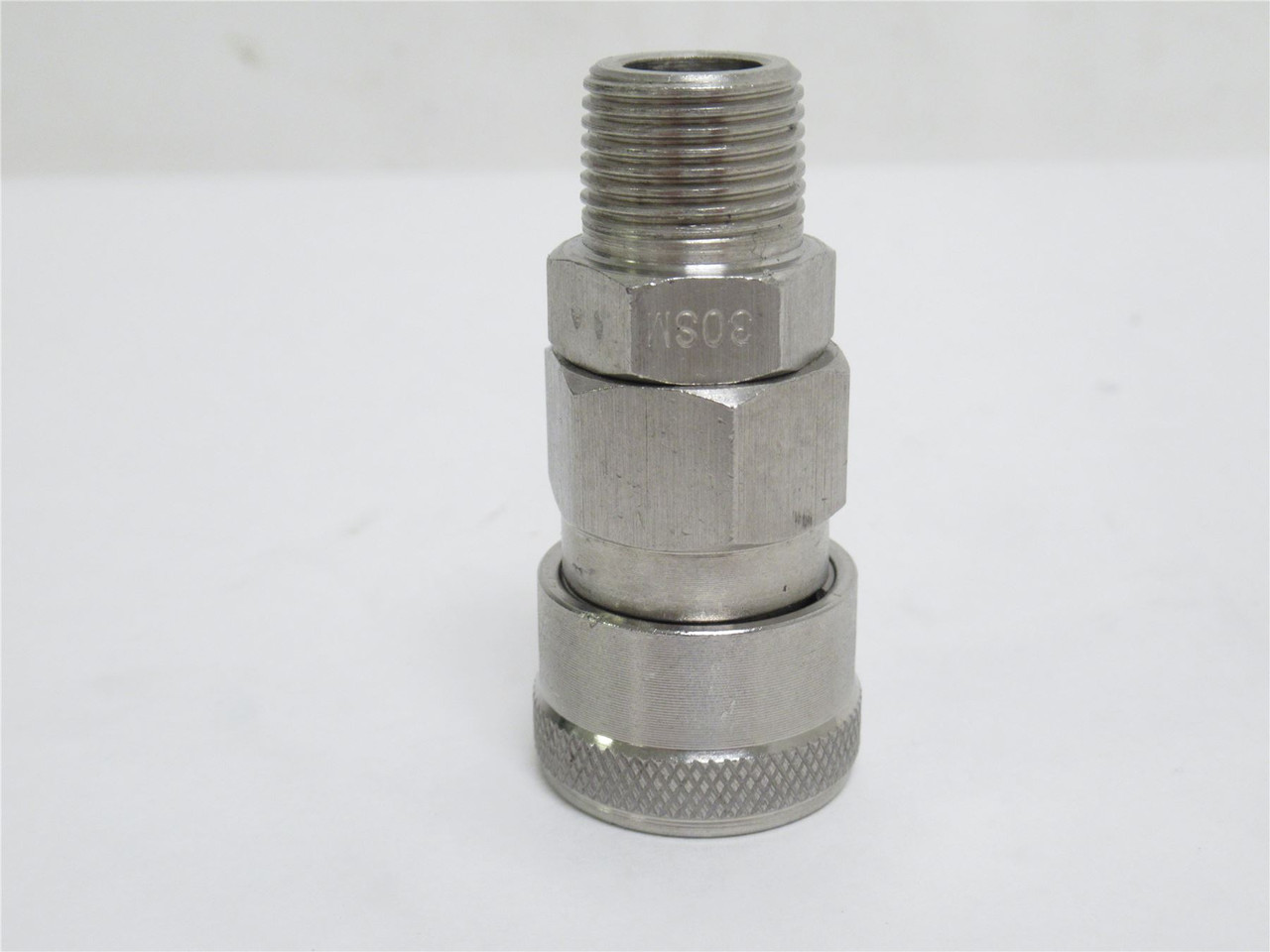 PacMac 95160051SS; Quick Connector; 3/8NPT x 1/2" Tube