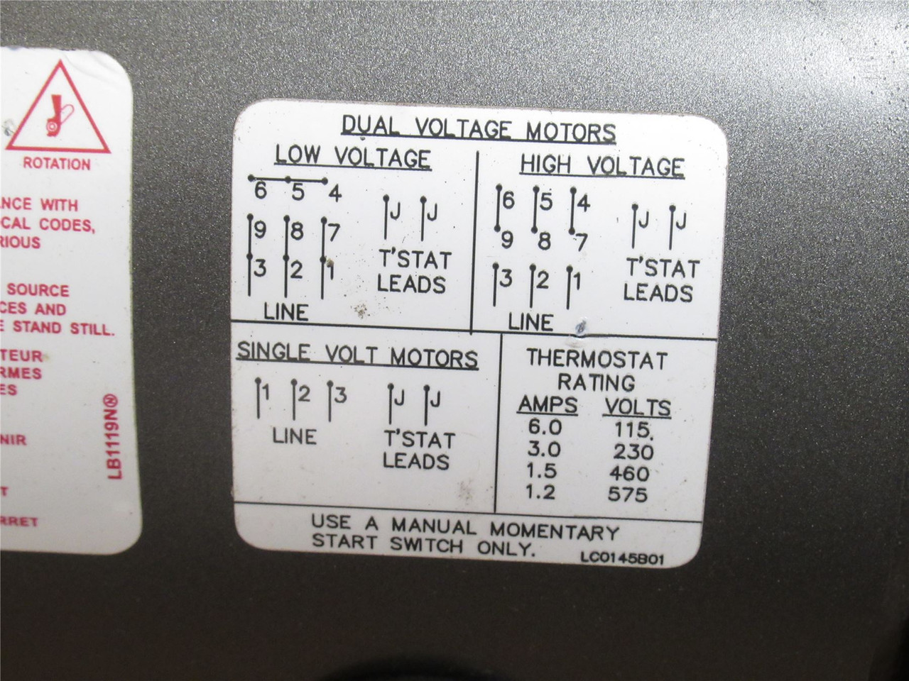 Baldor IDM3581T; AC Motor; 1HP; 230/460V; 1765-6000RPM; 3PH