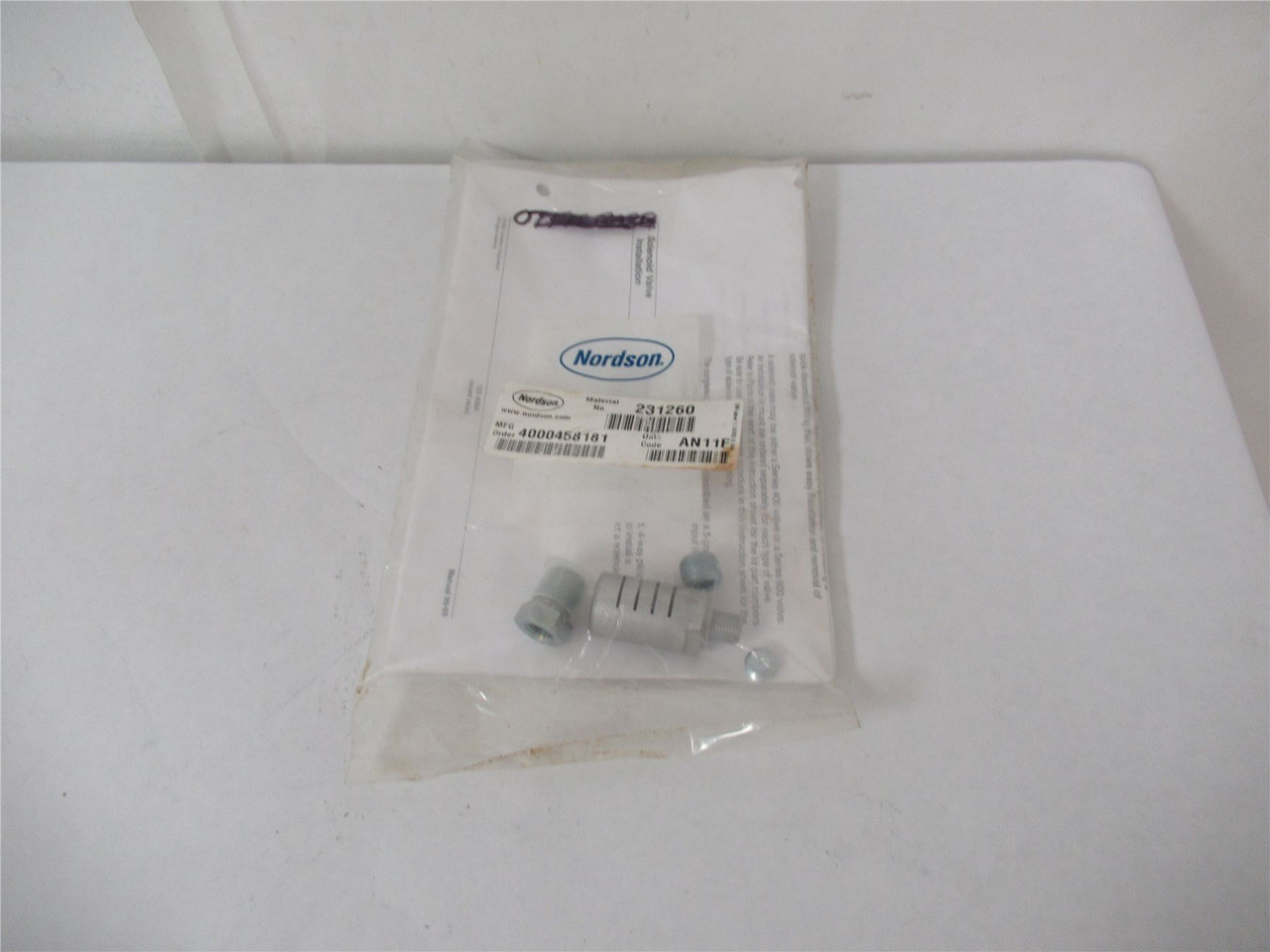 Nordson 231260;  Solenoid Valve Install Kit Series 400