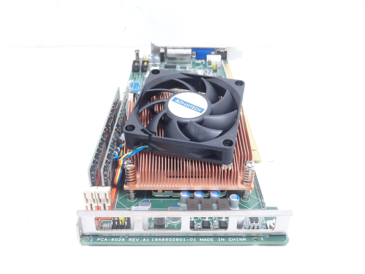 Advantech PCA-6028; SBC with VGA/DVI/Dual GbE LAN; JBT